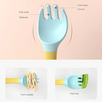 Sprig & Scout Bendy Spoon & Fork Set