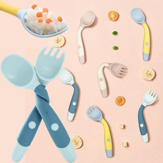 Sprig & Scout Bendy Spoon & Fork Set