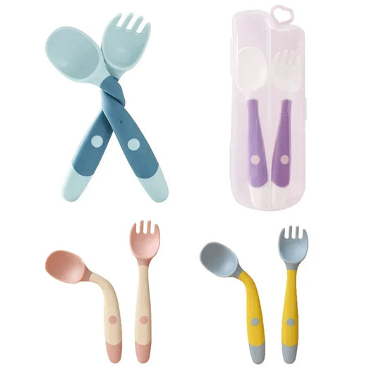 Sprig & Scout Bendy Spoon & Fork Set