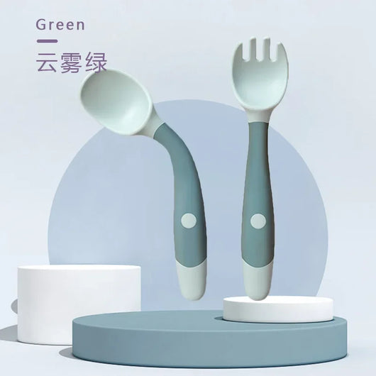 Sprig & Scout Bendy Spoon & Fork Set