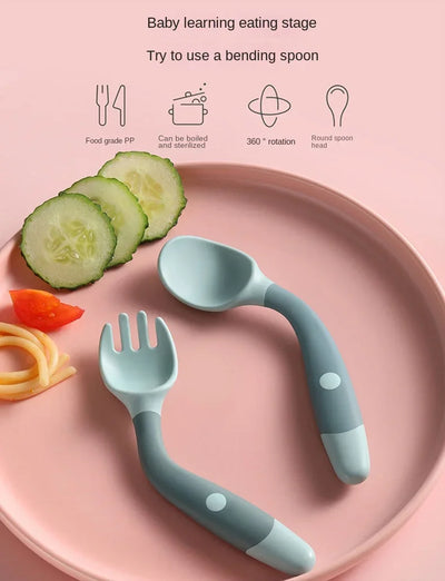 Sprig & Scout Bendy Spoon & Fork Set