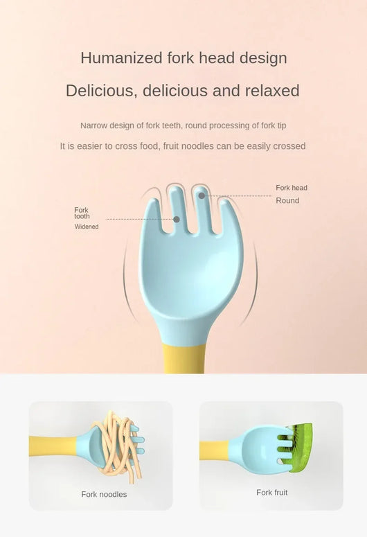 Sprig & Scout Bendy Spoon & Fork Set