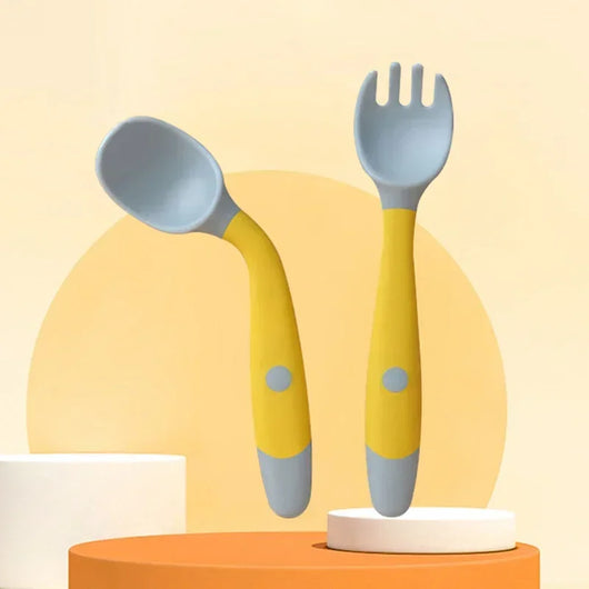 Sprig & Scout Bendy Spoon & Fork Set