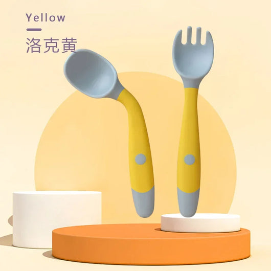 Sprig & Scout Bendy Spoon & Fork Set